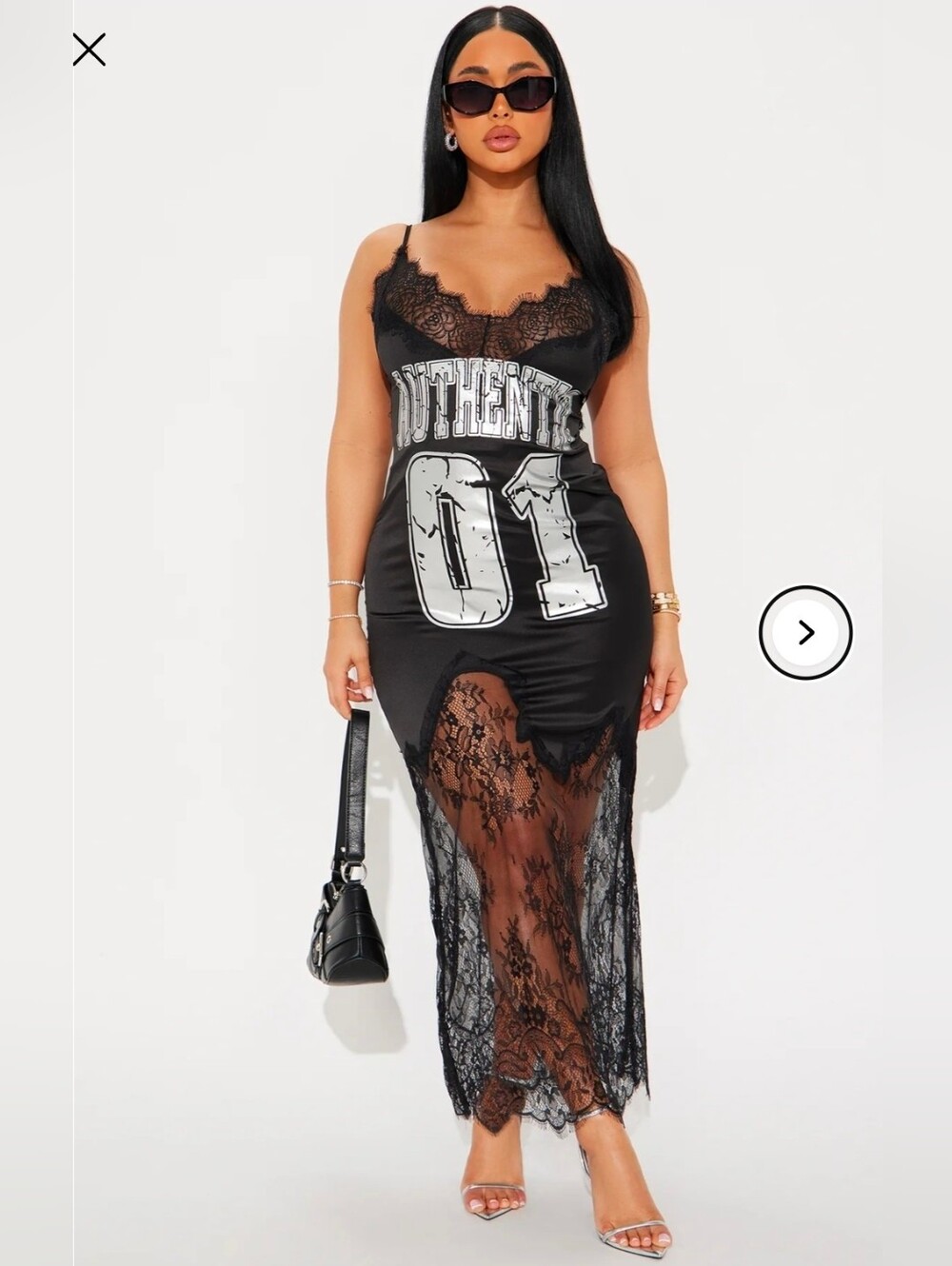 NWT Fashion Nova Jersey Lace Dress